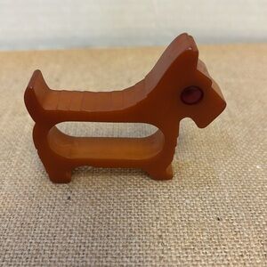 Vintage Bakelite Scotty Napkin Ring / Holder